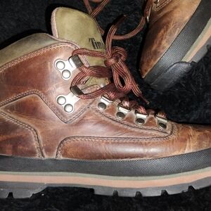 Timberland Womens Size 10m Brown Leather Boots